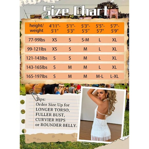 🆕 Women White Fringe Dress Jumpsuit Sexy Western Country Concert Tassel Romper - Picture 7 of 7